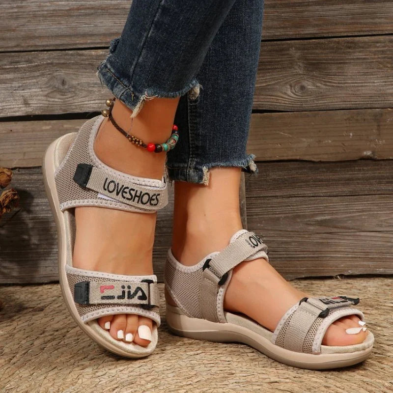 Sandale Open Toe Heightened Platform Sandals Woman Beach Shoes Athleisure Sandals Plus Size 43 Zapatos De Mujer