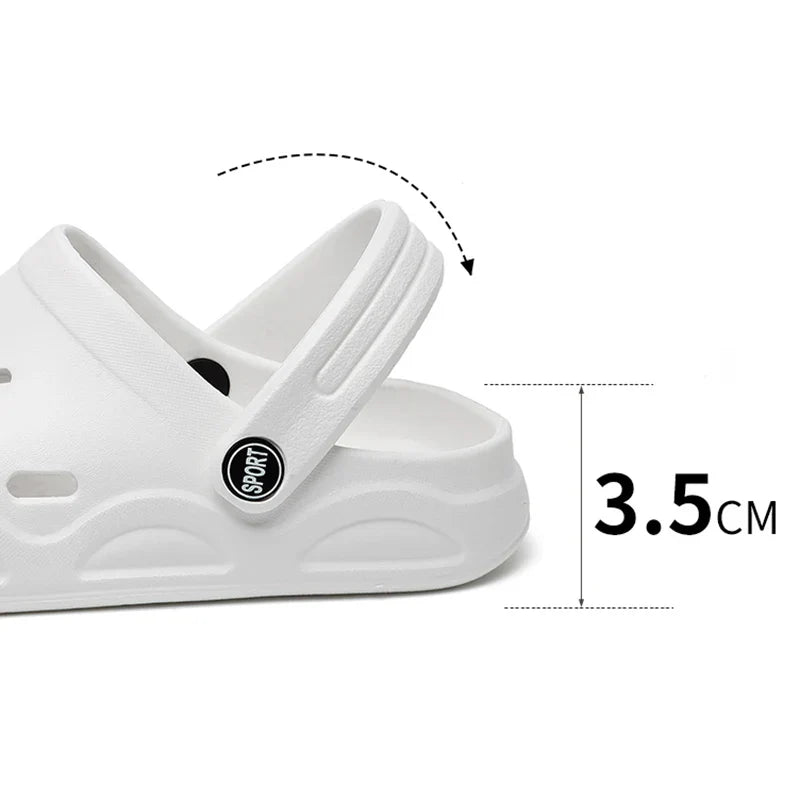 Comfortable Clogs Slippers Lightweight Anti Slip Beach Sandals Woman White EVA Waterproof Garden Shoes