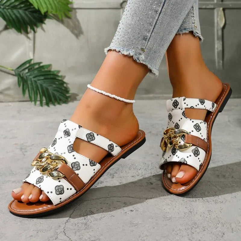 Round Headed Simple Comfortable Casual Slippers Fashionable Hot Selling Sexy elegant Flat Slippers Women