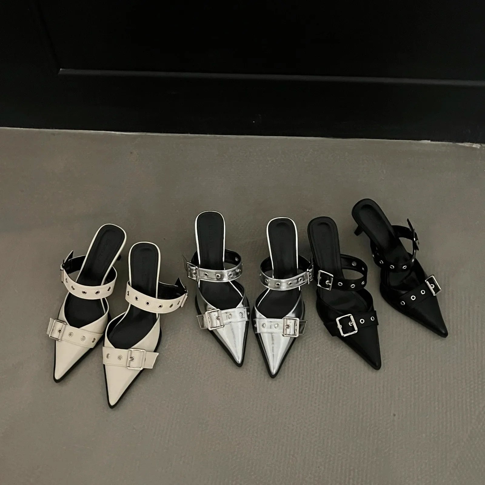 Heels Slippers High Heels Replica Pumps Lady Luxury Designer Middle Low Heels Party Slip on Sandals
