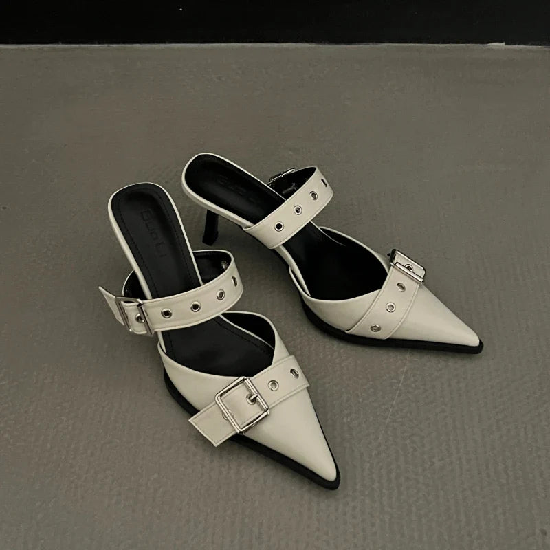 Heels Slippers High Heels Replica Pumps Lady Luxury Designer Middle Low Heels Party Slip on Sandals