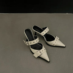 Heels Slippers High Heels Replica Pumps Lady Luxury Designer Middle Low Heels Party Slip on Sandals
