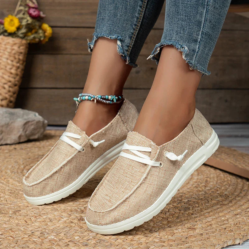 Vulcanized Sneakers Platform Solid Color Flat Shoes Casual Breathable Wedges Walking Sneakers