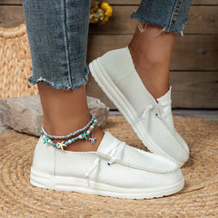 Vulcanized Sneakers Platform Solid Color Flat Shoes Casual Breathable Wedges Walking Sneakers