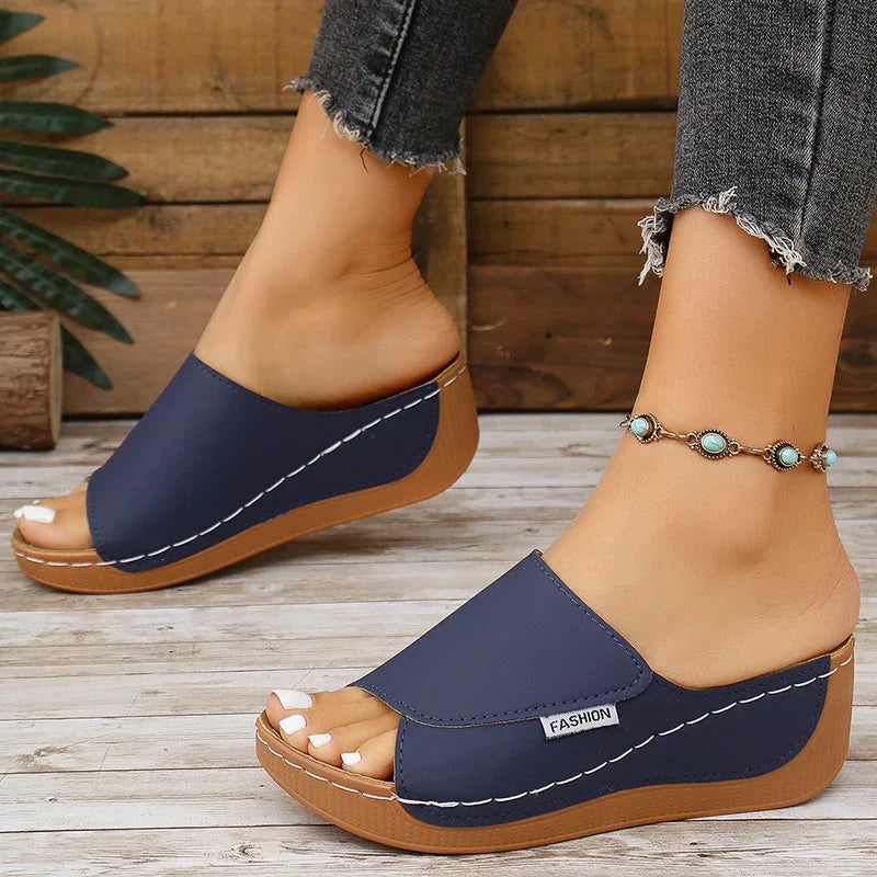 Shoes Sandals Non-Slip Shoes Slides Shoes Wedge Sandals Party Slippers Female Footwear