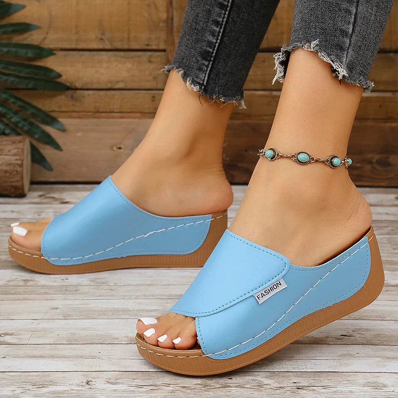 Shoes Sandals Non-Slip Shoes Slides Shoes Wedge Sandals Party Slippers Female Footwear