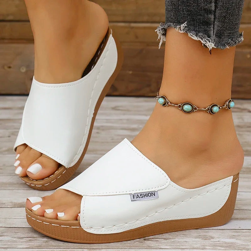 Shoes Sandals Non-Slip Shoes Slides Shoes Wedge Sandals Party Slippers Female Footwear