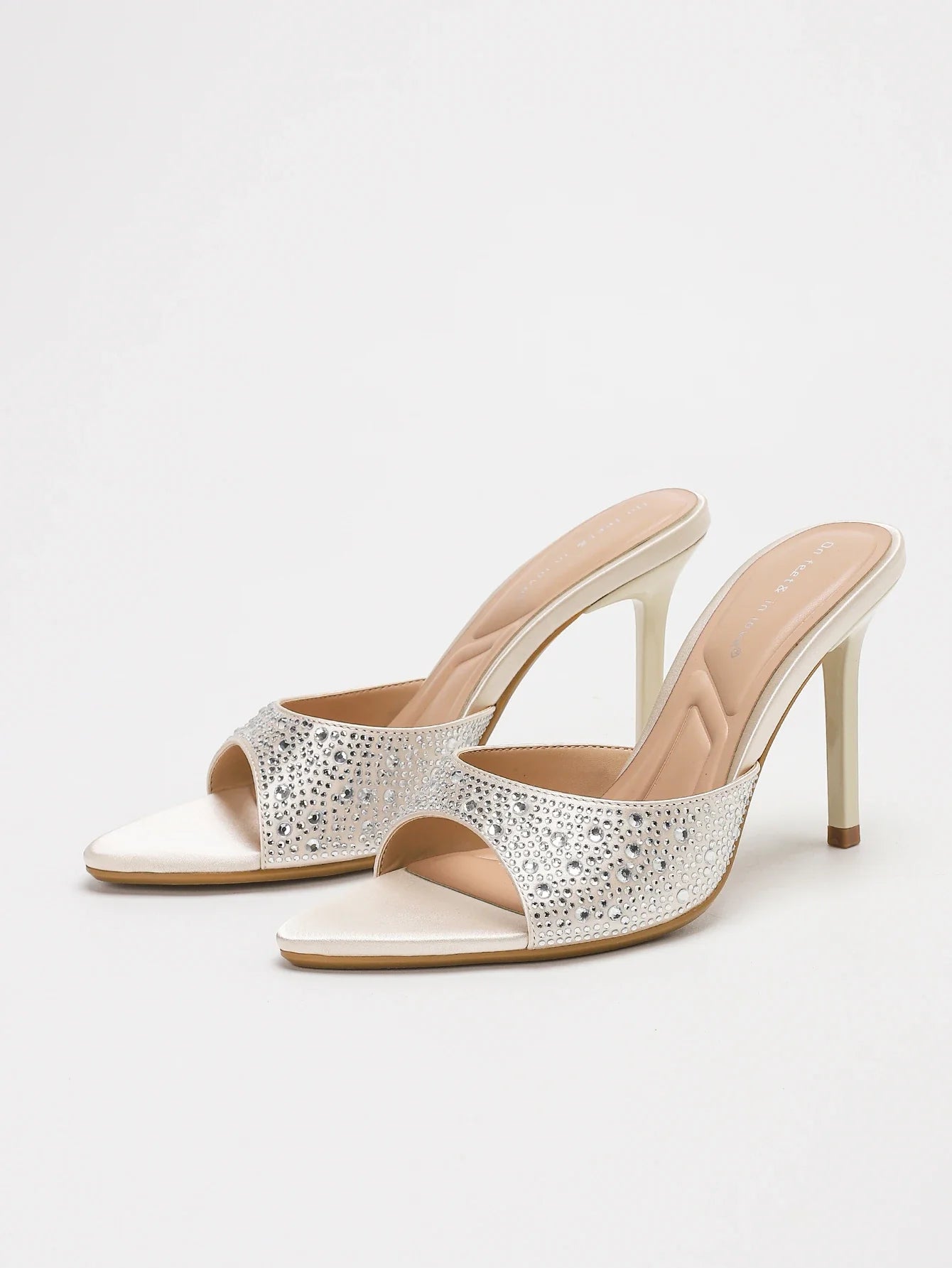 Stylish Elegant Pointed Toe Single Strap Low-Cut Open Toe Stiletto Heel Mule Sandals