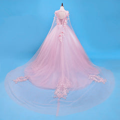 Hermosos vestidos formales largos con flores rosas 