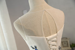 White Tulle Lovely Graduation Dress