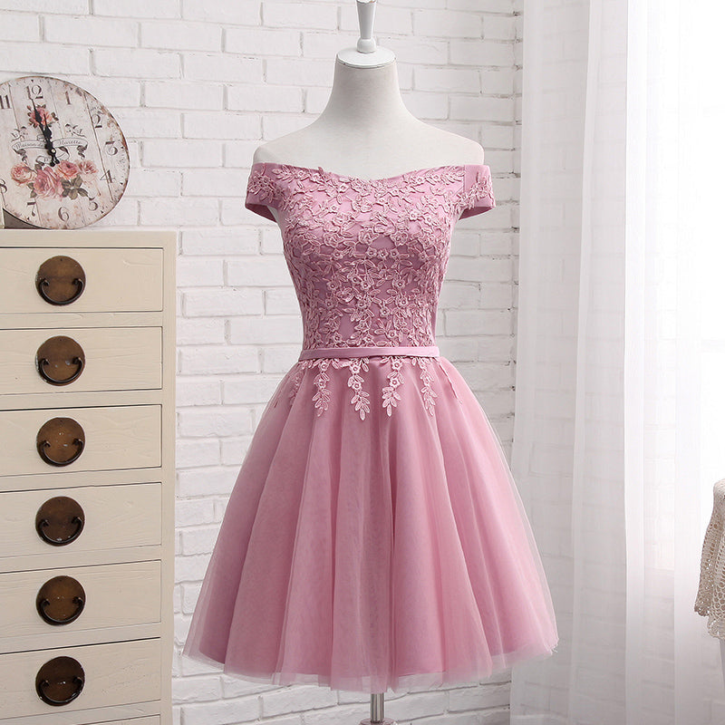 Lovely Off Shoulder Short Party Dress