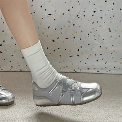Trendy Best - Selling Silver Strappy Sneakers