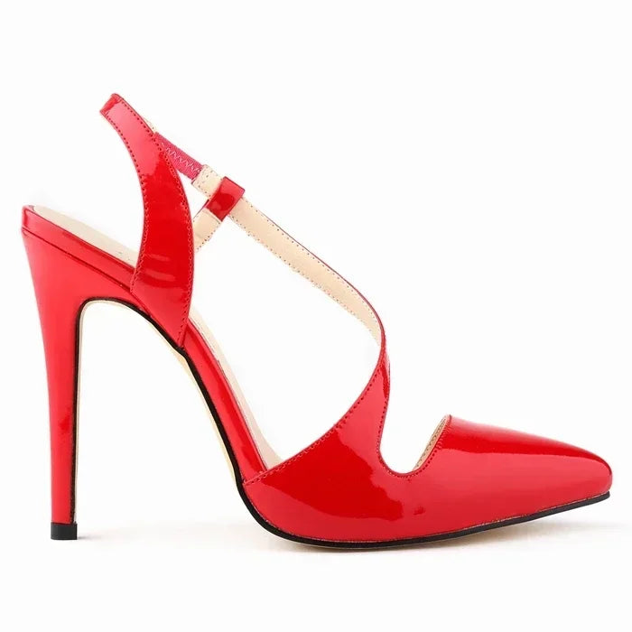 Sandals Style Pointed Toe Stilettos High Heels Large Size Party Wedding Shoes Female Sandals