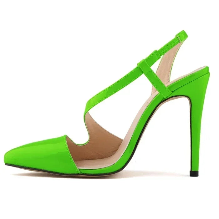 Sandals Style Pointed Toe Stilettos High Heels Large Size Party Wedding Shoes Female Sandals