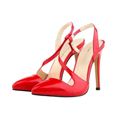 Sandals Style Pointed Toe Stilettos High Heels Large Size Party Wedding Shoes Female Sandals