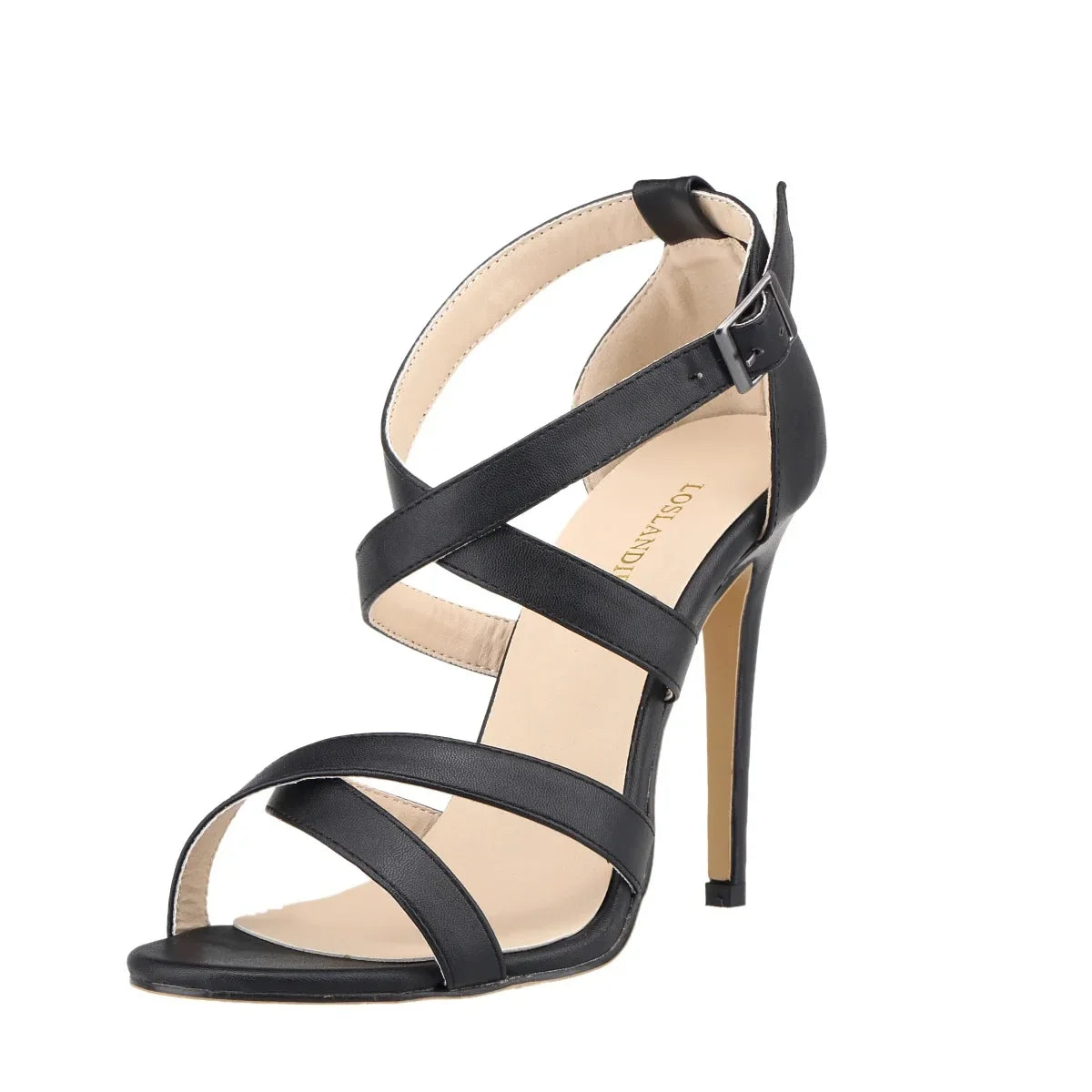 Sandals Runway Ankle Strap Stripper High Heels Dress Cross Stilettos Party Red Wedding Shoes