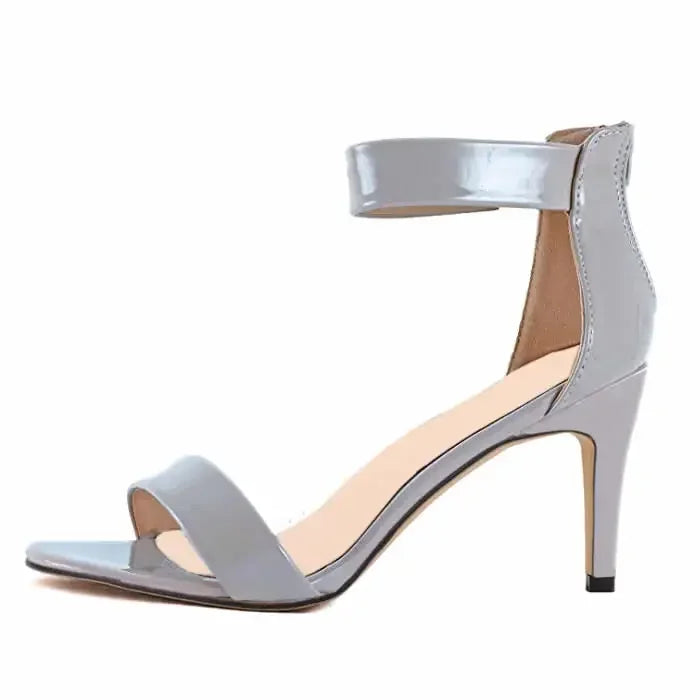 Sandals Stilettos 9cm Sexy Open Toe High Heels Buckle Thin Heel Ankle Strap Pumps Party Dress Wedding Shoes