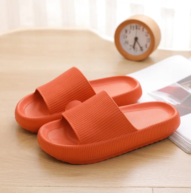 Thick Platform Cloud Slippers Indoor Home Eva Soft Sole Pillow Slides Sandals Woman Non Slip Beach Flip Flops