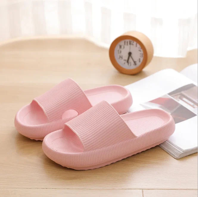 Thick Platform Cloud Slippers Indoor Home Eva Soft Sole Pillow Slides Sandals Woman Non Slip Beach Flip Flops