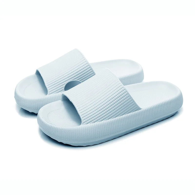Thick Platform Cloud Slippers Indoor Home Eva Soft Sole Pillow Slides Sandals Woman Non Slip Beach Flip Flops