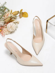 Elegant Pointed ToeSlingback Pumps