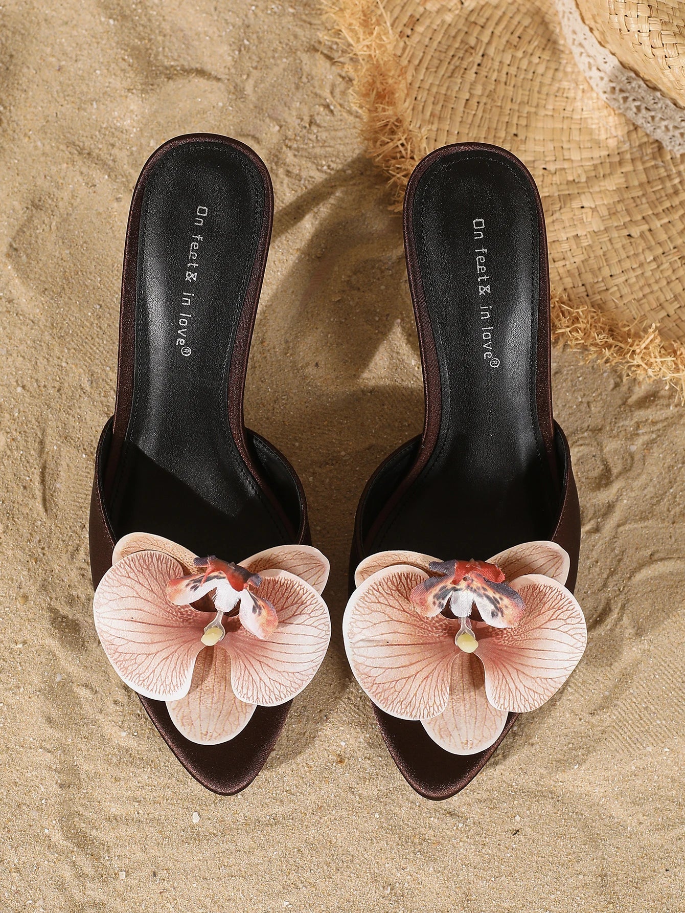 Elegant Satin Stiletto Mules