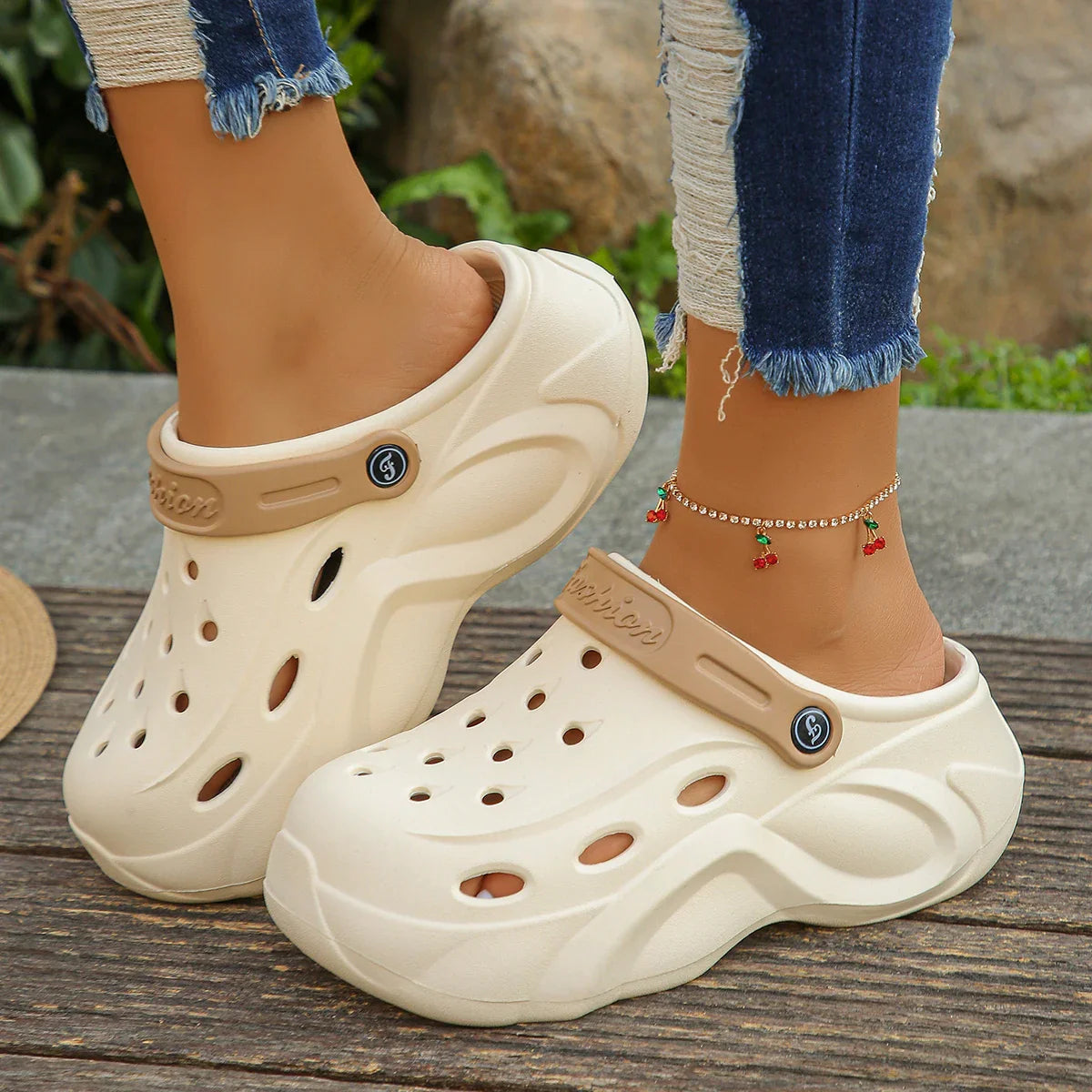 Chunky Platform Sandals Thick Sole eva Clogs Garden Shoes Non Slip Beach Slippers