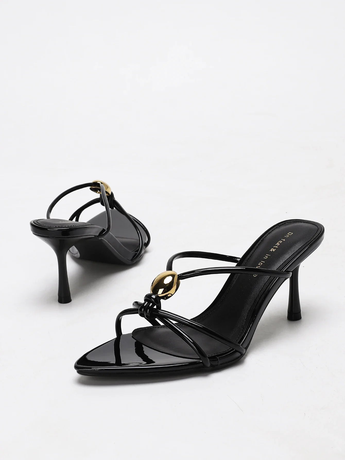 Fashion-Elegant Patent Leather Slip-On Stilettos - Comfortable Simple & Versatile