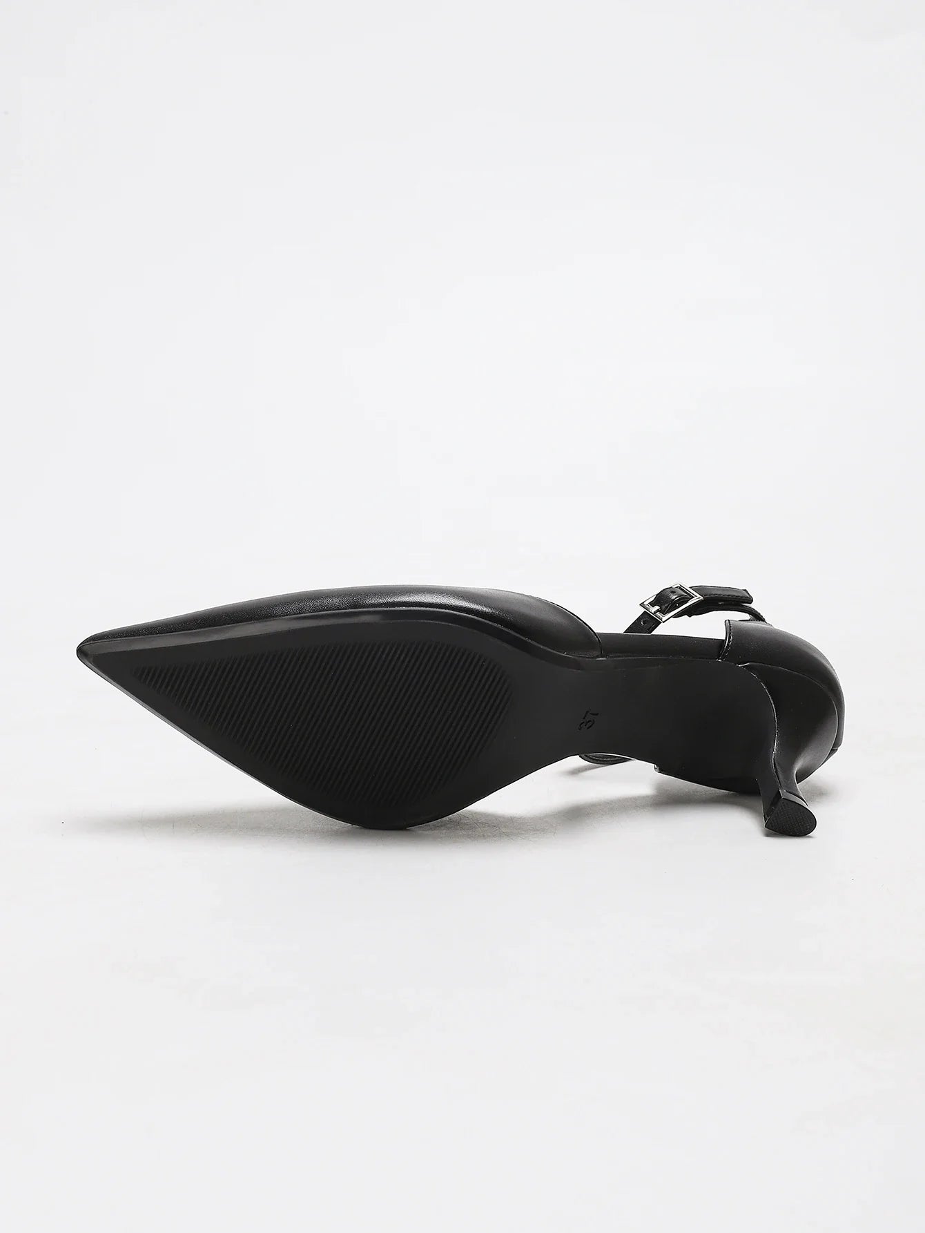 Leather Pointed Toe Mule Heels - Lightweight Breathable Stiletto Pumps Party