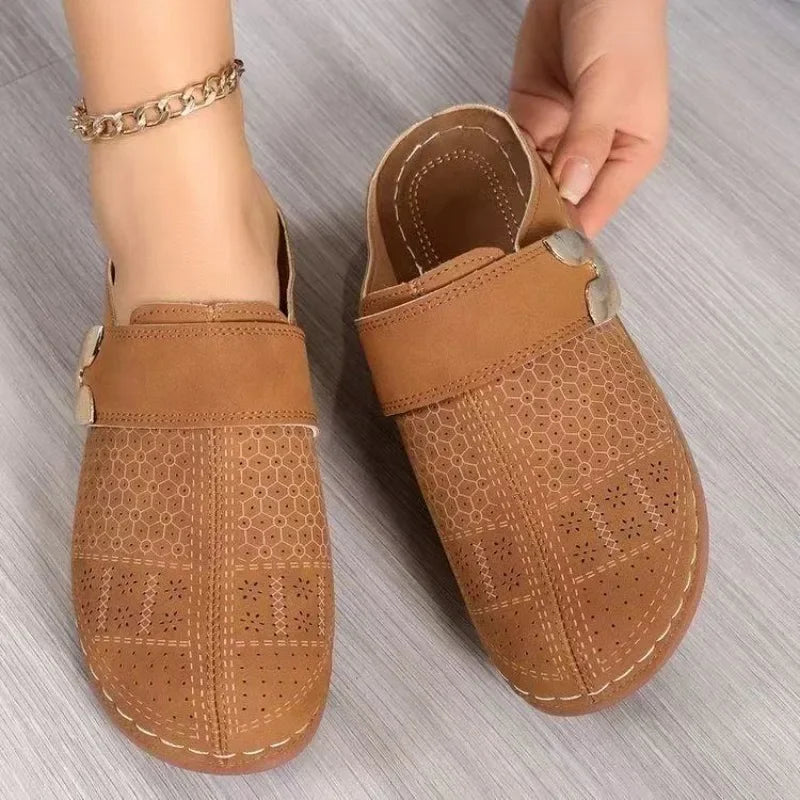 Pattern Slippers Simple Solid Color Slide Sandals Comfortable Platform Wedge-shaped Shoes Flip Flops