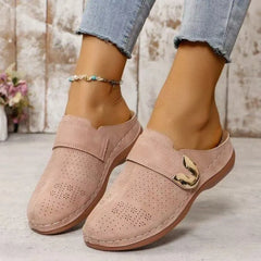 Pattern Slippers Simple Solid Color Slide Sandals Comfortable Platform Wedge-shaped Shoes Flip Flops