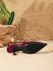 Patent Leather SlingbackPumps