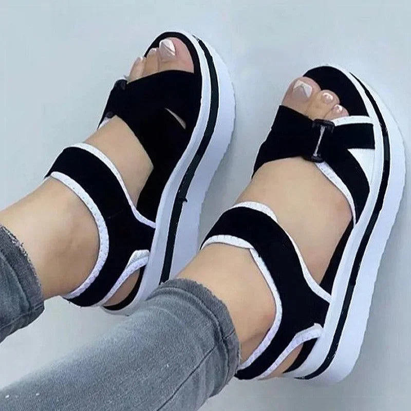 Wedges Platform Sandals Woman Casual Sandals Heeled Shoes Female Footwear Wedges Shoes