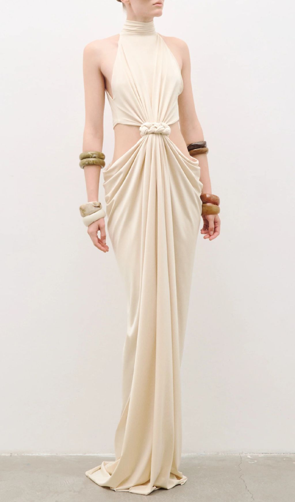 Jayme Halter Cutout Maxi Dress