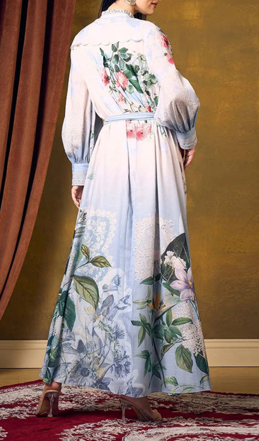 Inna Floral Bloom Long Sleeve Maxi Dress