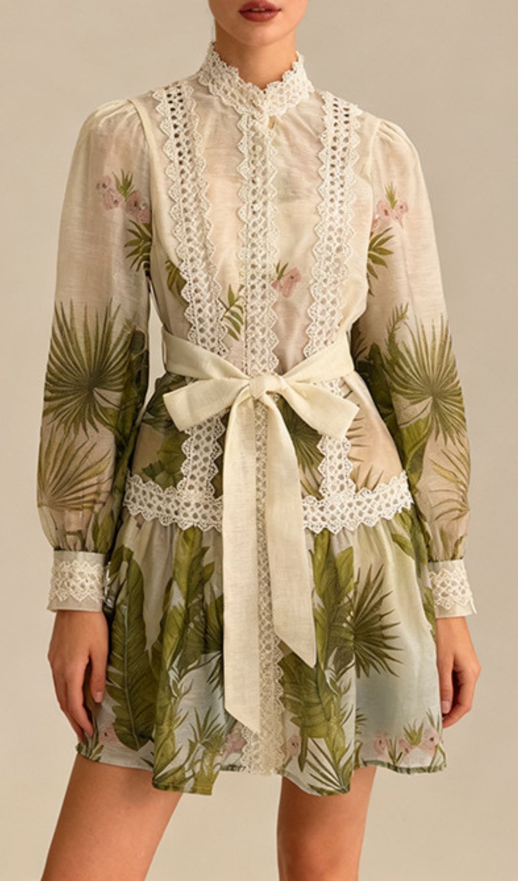 Justina Tropical Charm Mini Dress