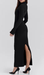 Buchanan Black Turtleneck Maxi Dress