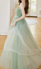 Enchanted Sage Green Butterfly Maxi Dress
