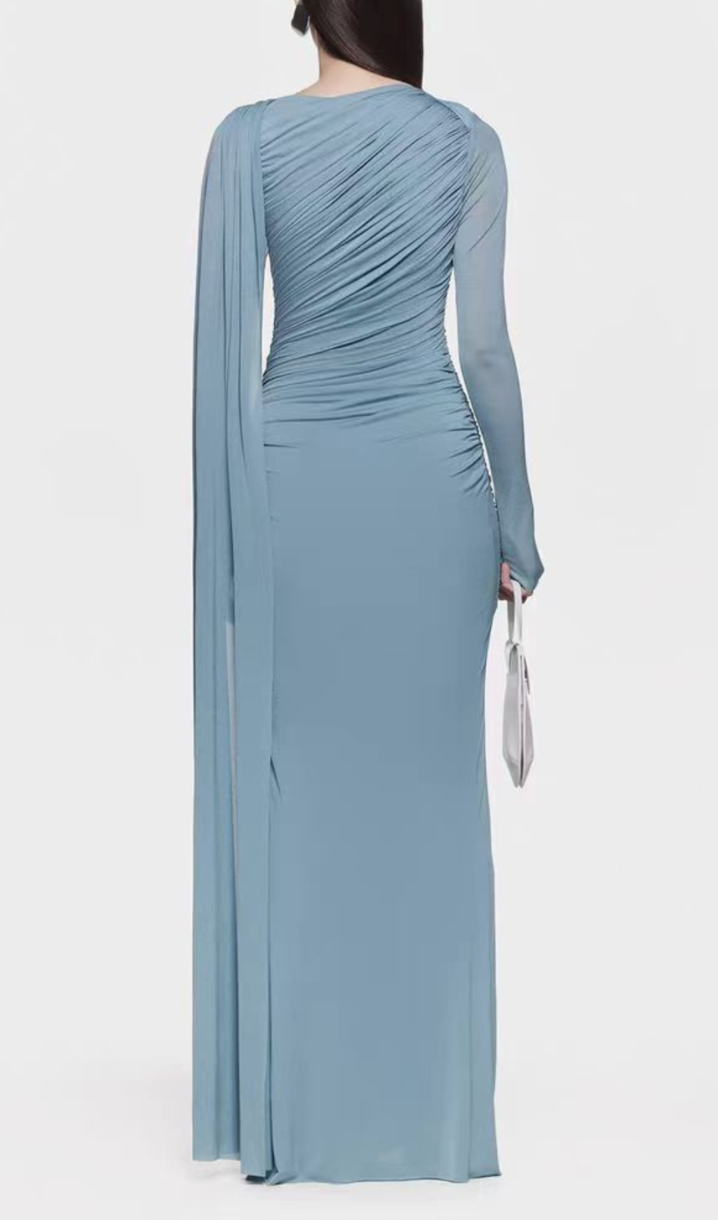 Hanayo Draped Ruched Maxi Gown