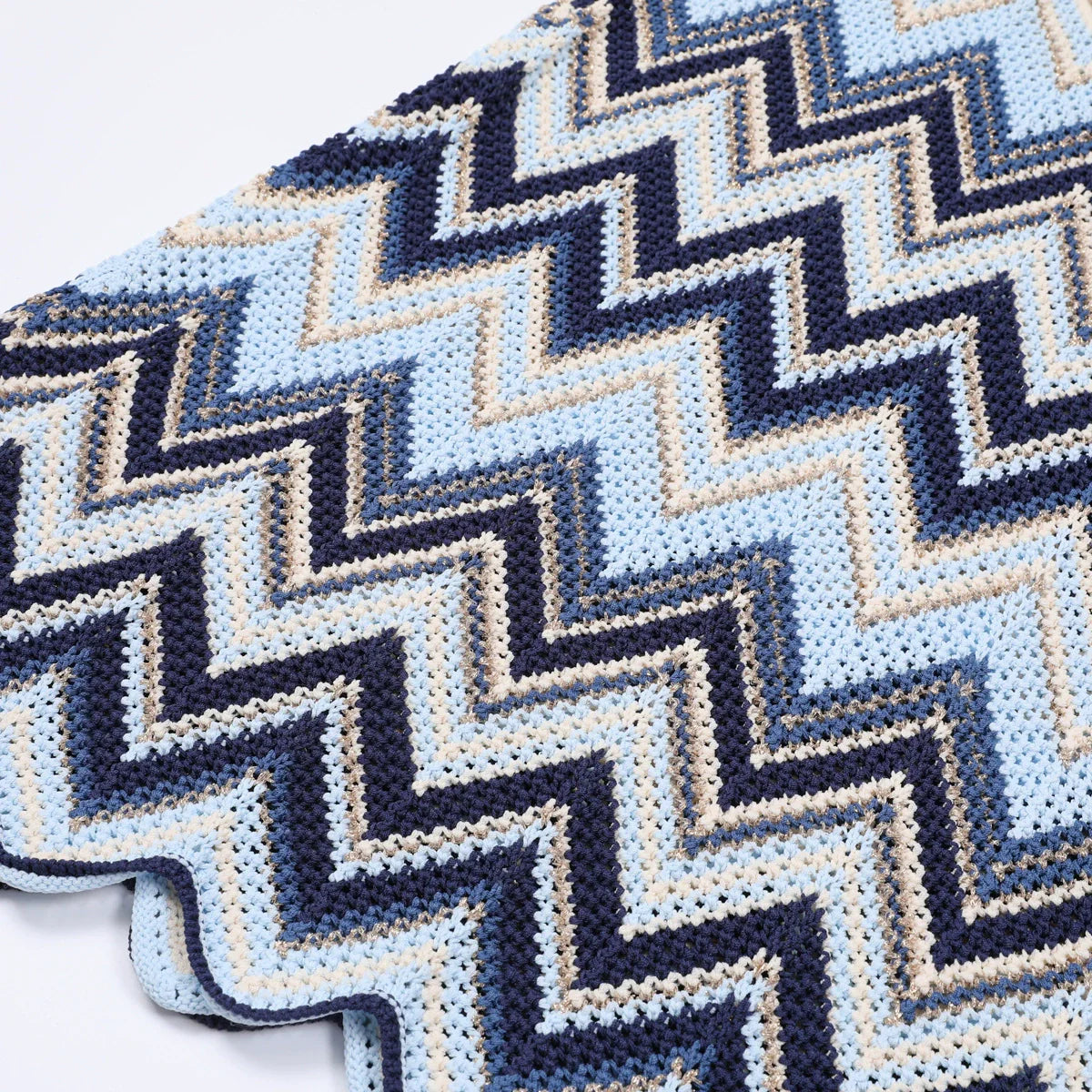Geoff Zigzag Knit Maxi Dress