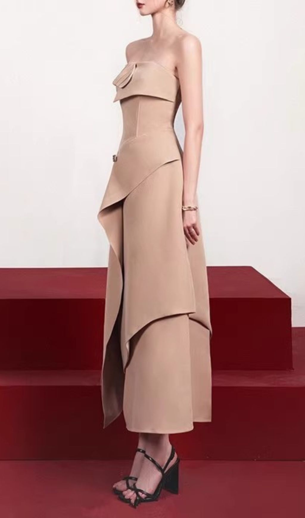 Jasmin Strapless Midi Dress