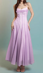 Fala Lavender Strappy Maxi Dress