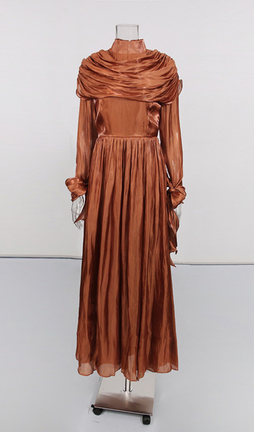Iyla Ruched Draped Maxi Dress