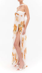 Emely Effortless Floral Backless Maxi Dress