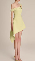 Forever Glam Braided One-Shoulder Mini Dress
