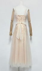 Gustave Ethereal Floral Embroidered Mesh Maxi Dress