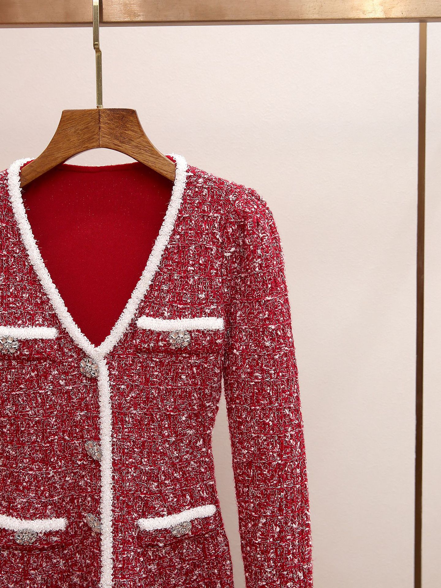 Jones Scarlet Tweed Mini Dress