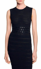 Chic Studded Knit Midi Dress