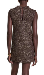 Raillette Glamour Sequin Knit Mini Dress