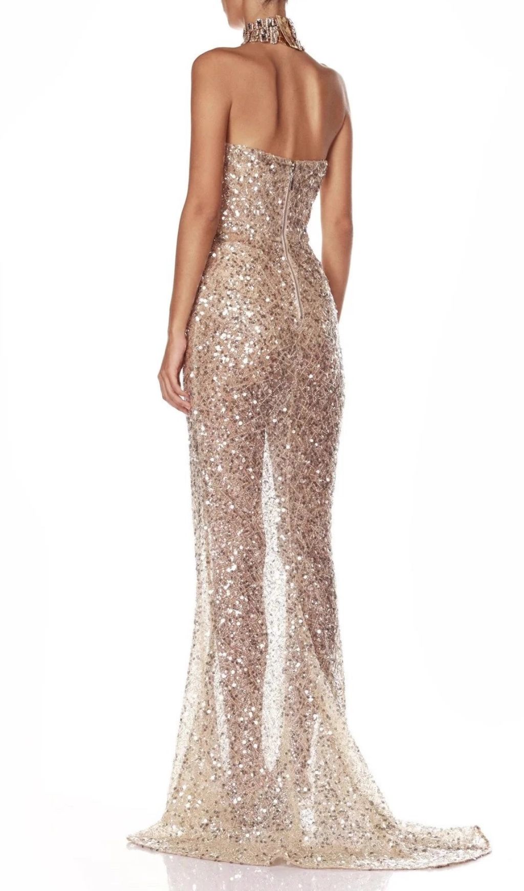 The Jair Strapless Sequin Gown